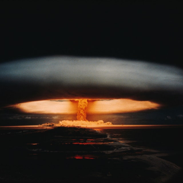 atomic bomb mushroom cloud